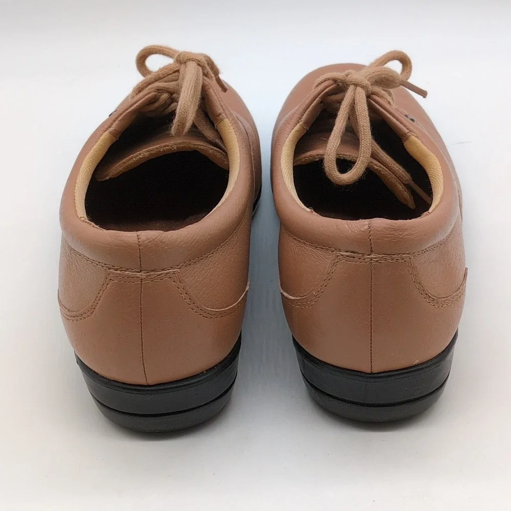 Dr. Scholl's Shoes Womens Beige 9‎ Leather Walking Oxfords Air Pillo E6Y-2X